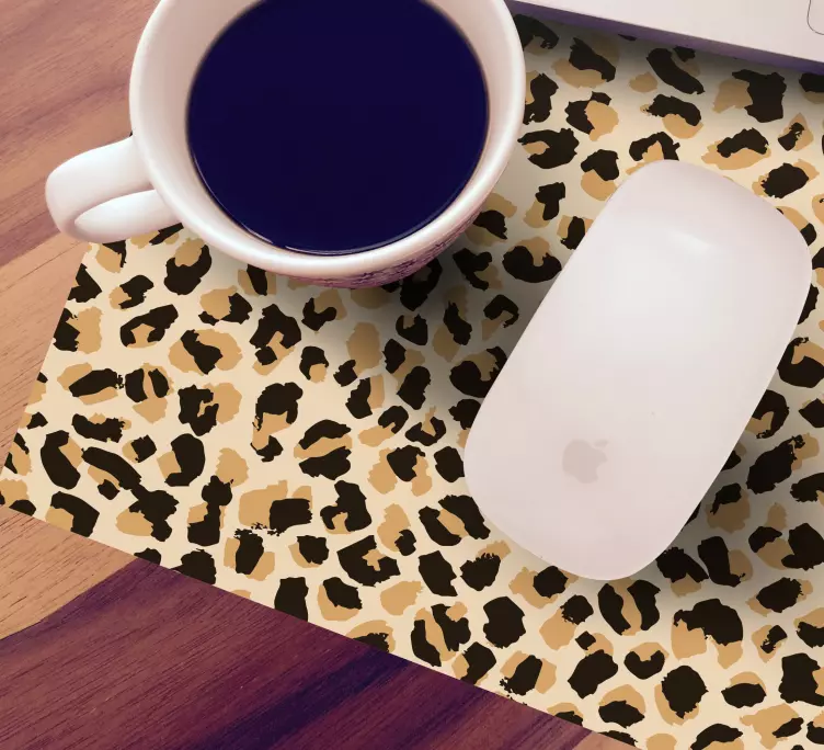 Leopard animal print original mouse pad - TenStickers