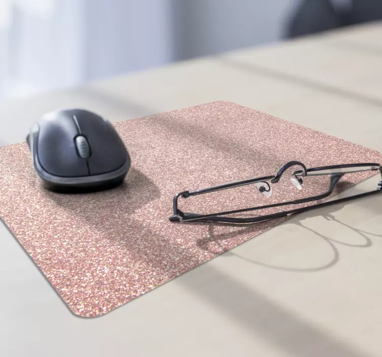 Pink glitter original mouse pad - TenStickers