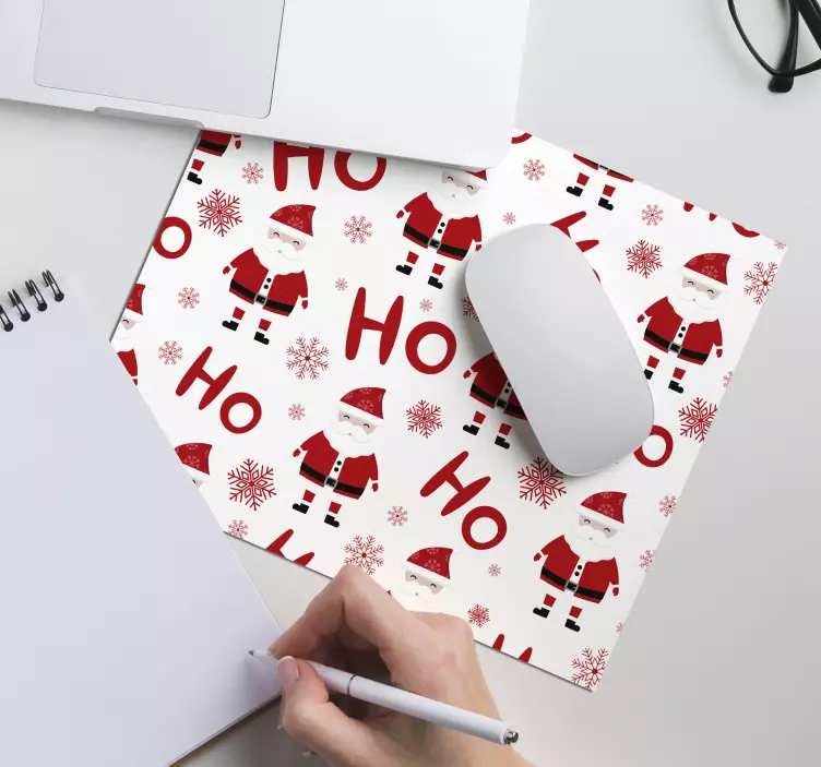 Santa Claus and HoHoHo christmas mousepad - TenStickers