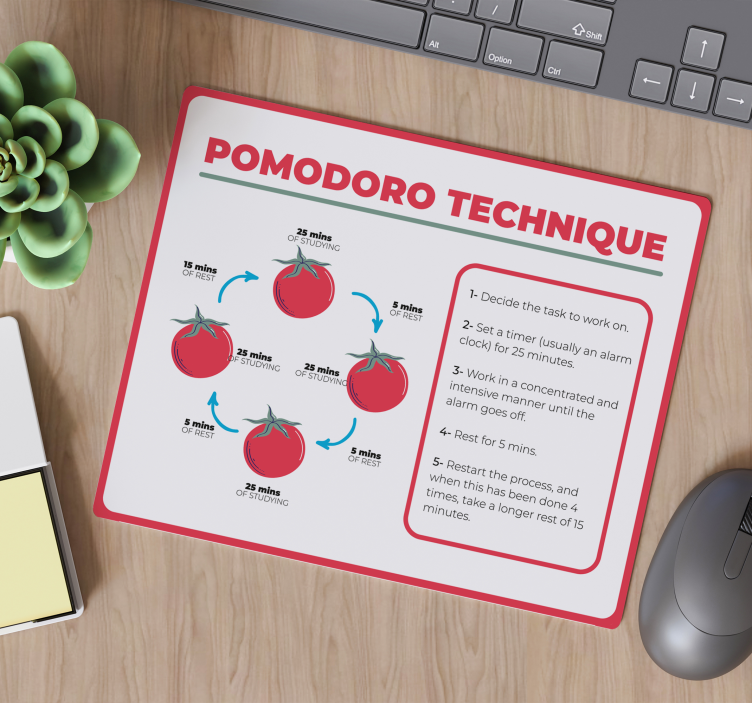 study technique original mouse pad - TenStickers