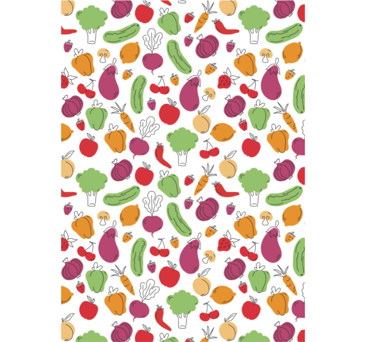 Fruits and vegetables  blind kitchen - TenStickers