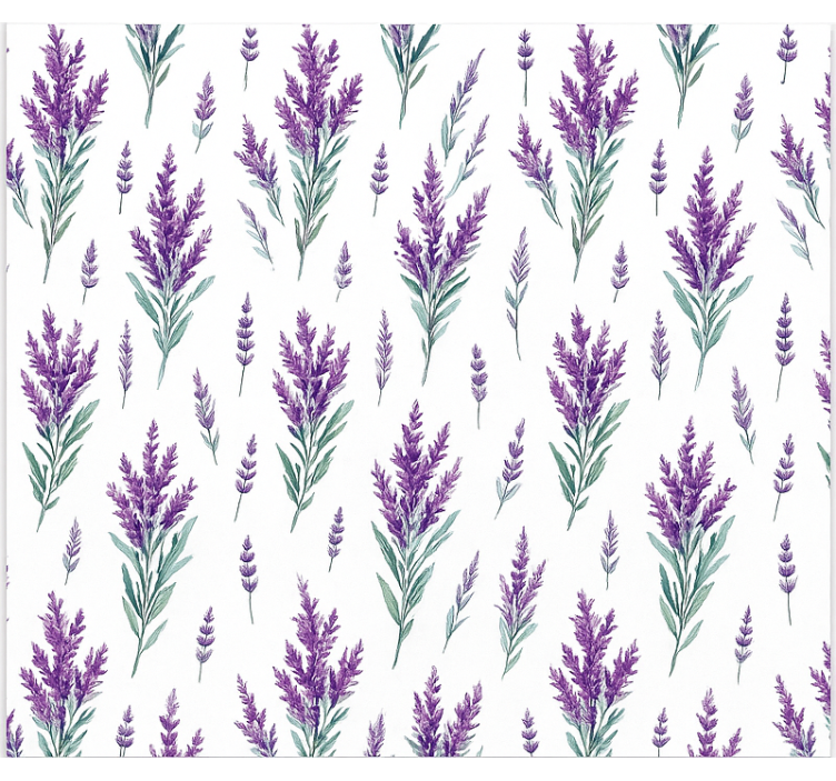 Watercolor lavander sprigs blind kitchen - TenStickers