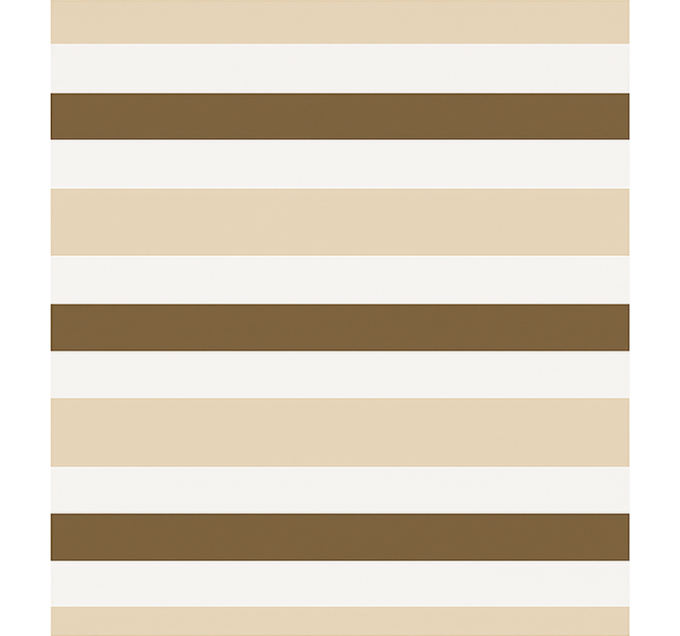 Brown beige stripe pattern  dining room blind - TenStickers