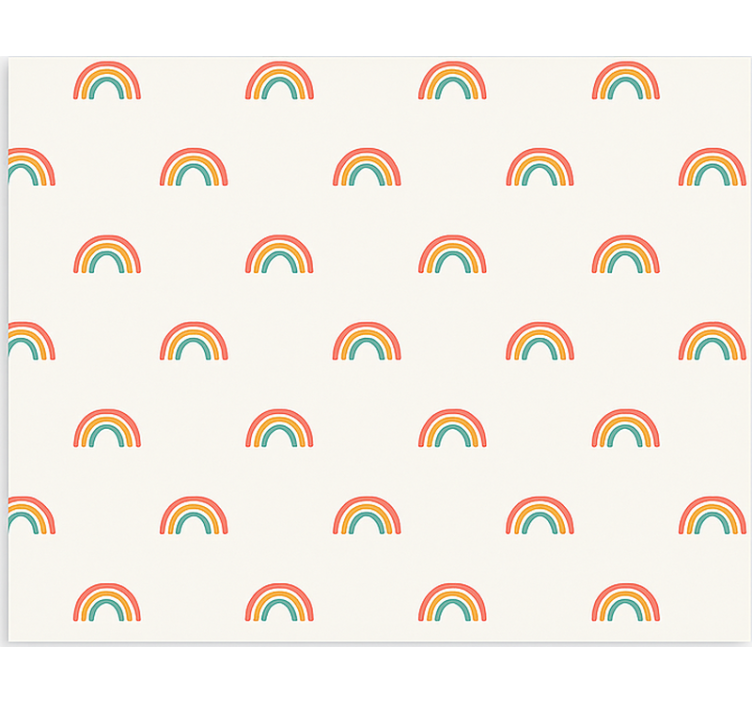 Colourful cascading rainbows scandinavian blind - TenStickers