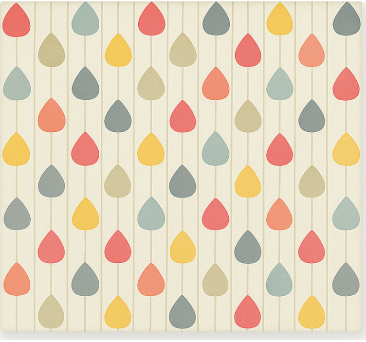 Scandinavian blind colourful cascading raindrops - TenStickers