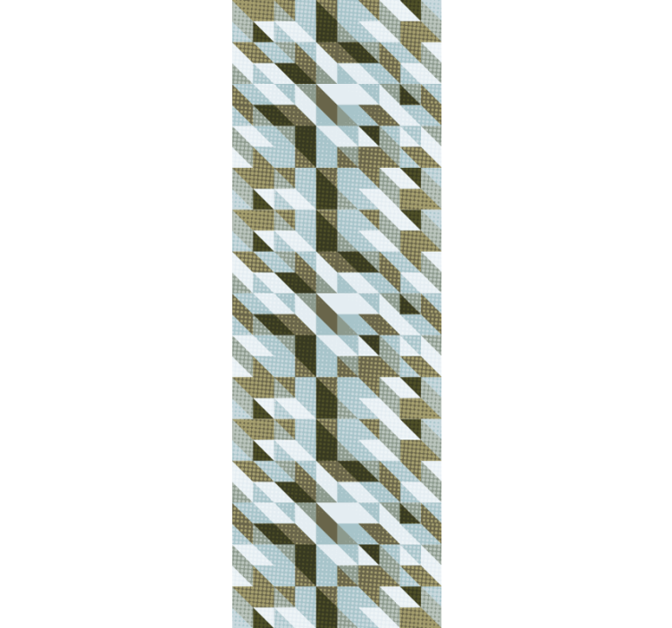 Home office blind with modern triangles design - TenStickers