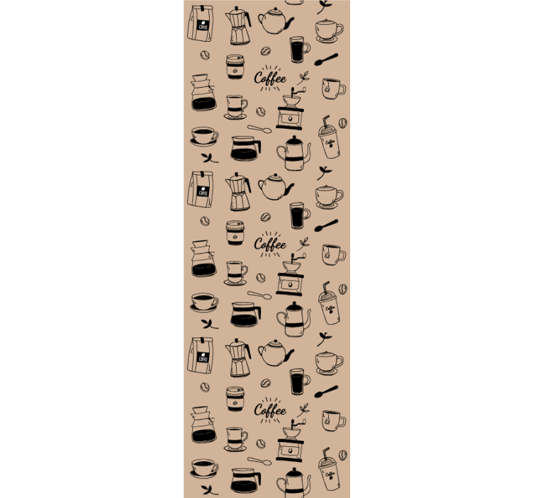Blind kitchen coffee pattern - TenStickers