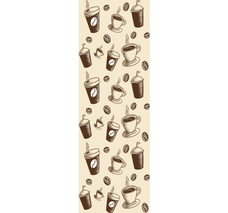 Blind kitchen coffee pattern design - TenStickers