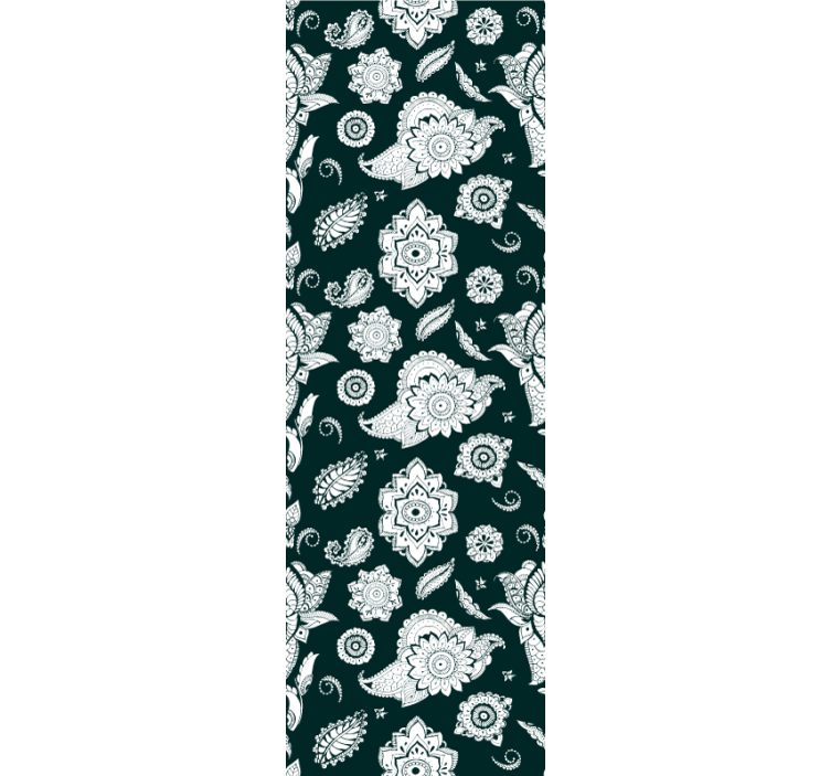 Blind kitchen floral tile design - TenStickers