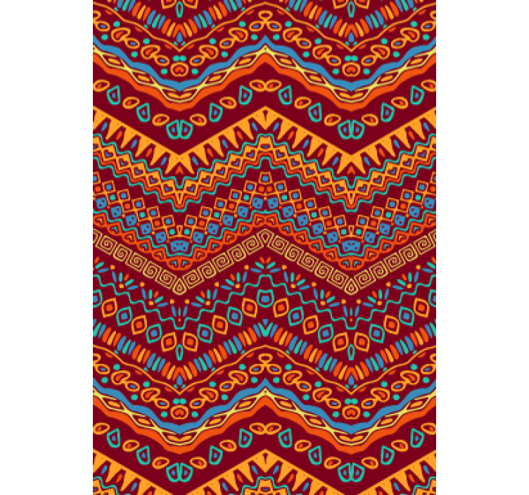 Blind kitchen red tribal designs - TenStickers