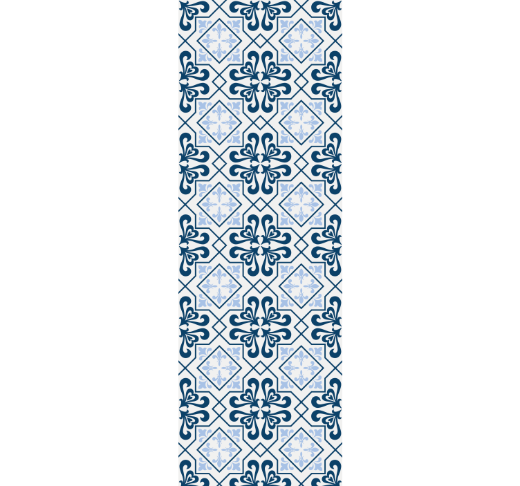 Blind kitchen typical blue portuguese tile - TenStickers