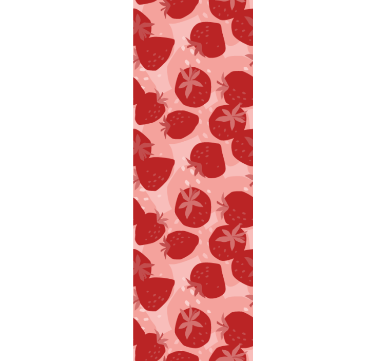 Blind kitchen abstract seamless red strawberries - TenStickers