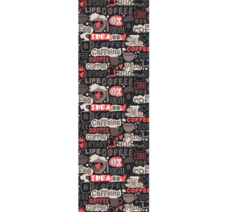 Blind kitchen typography coffee design - TenStickers