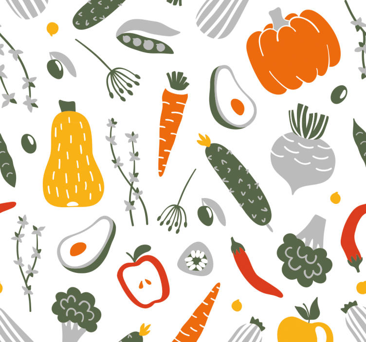 Blind kitchen fruit and vegetable collection - TenStickers