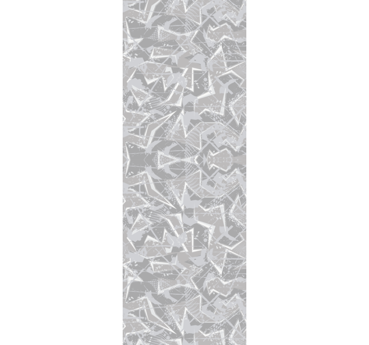 Dining room blind with gray 80's fine graphics - TenStickers