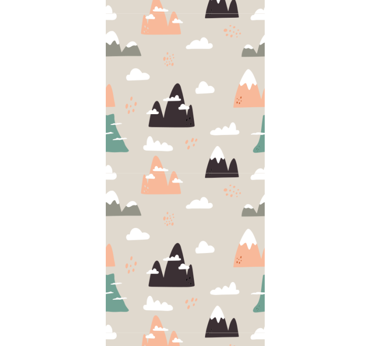 Blind children mountains pattern - TenStickers