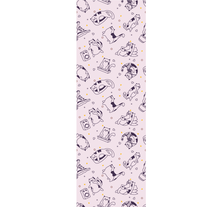 Blind children cat music band design - TenStickers