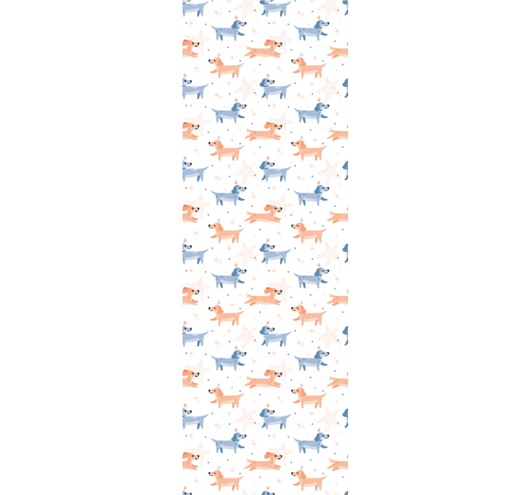 Blind children with adorable crowned dogs - TenStickers