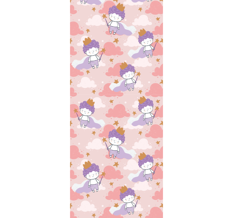 Blind children 80's magical little prince with crown - TenStickers