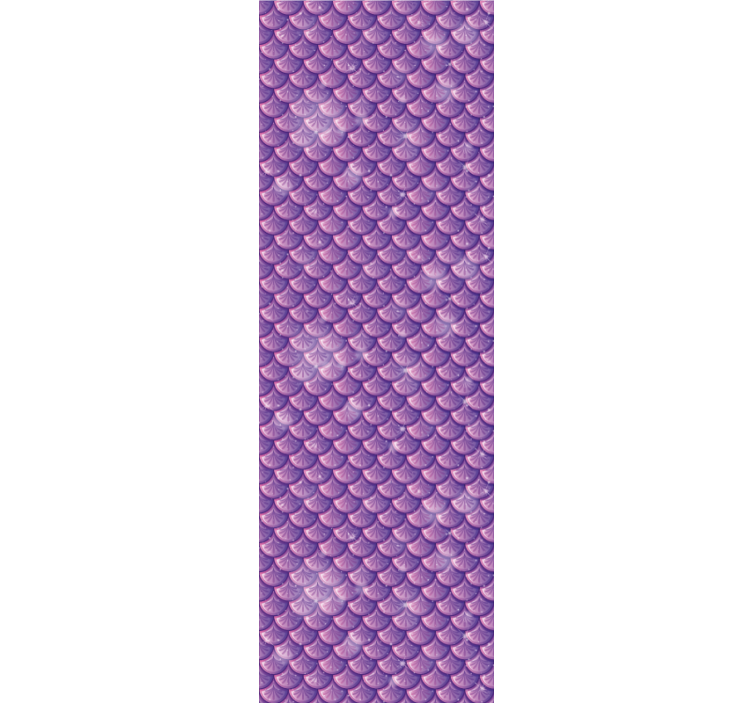 Blind children purple mermaid scale - TenStickers
