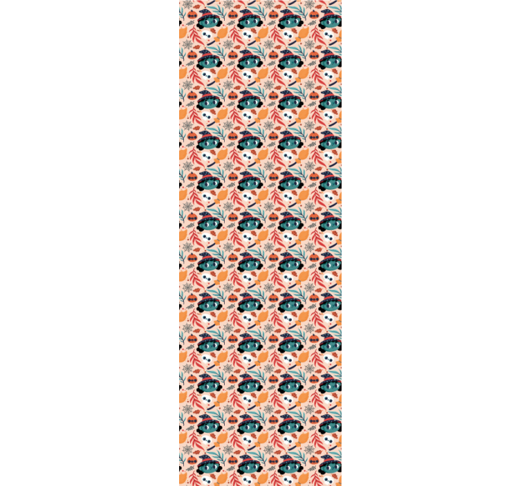 Blind children halloween witch magic cute background - TenStickers