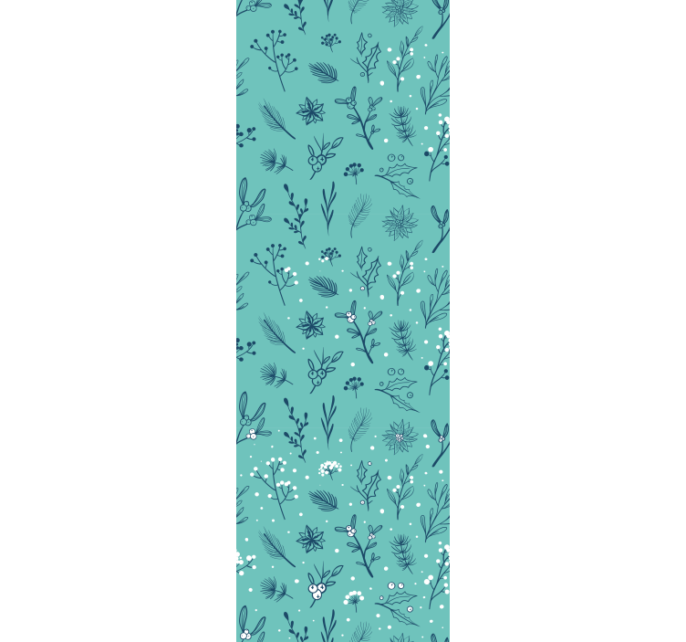 Blind children light blue christmas pattern icons - TenStickers