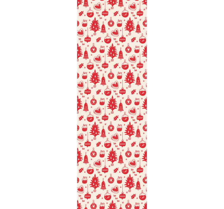 Blind children cute red and pink christmas pattern - TenStickers