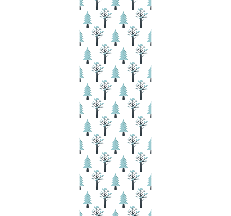 Blind children tree in the snow pattern - TenStickers