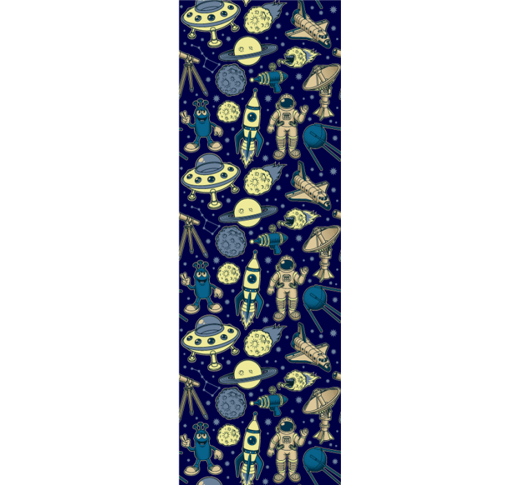 Blind children exploring space and rockets - TenStickers