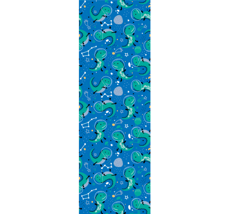 Blind children funny dinosaurs with planets - TenStickers