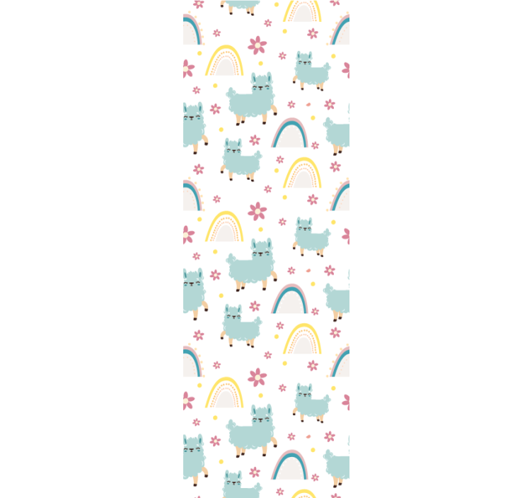 Blind children funny sheep unicorns pattern - TenStickers