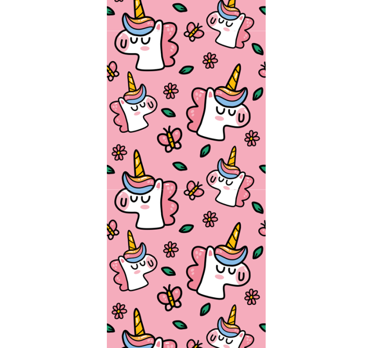 Blind children cute flower unicorn - TenStickers