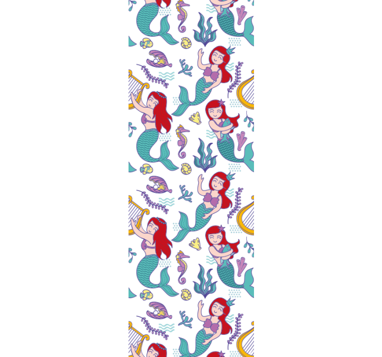 Blind children mermaid ariel smiling - TenStickers