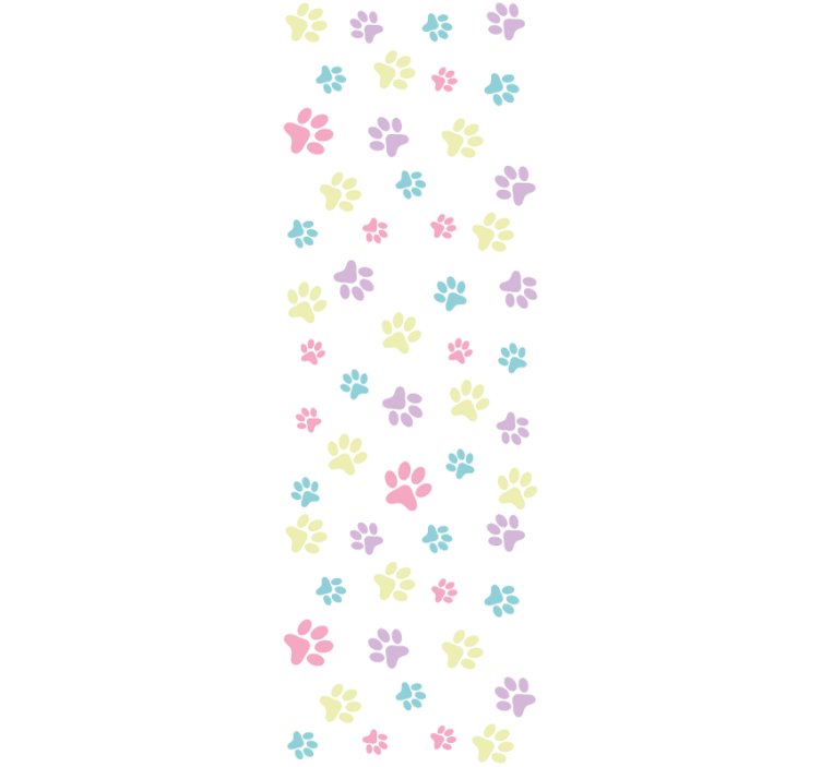 Blind children love fantastic colorful dog paws - TenStickers