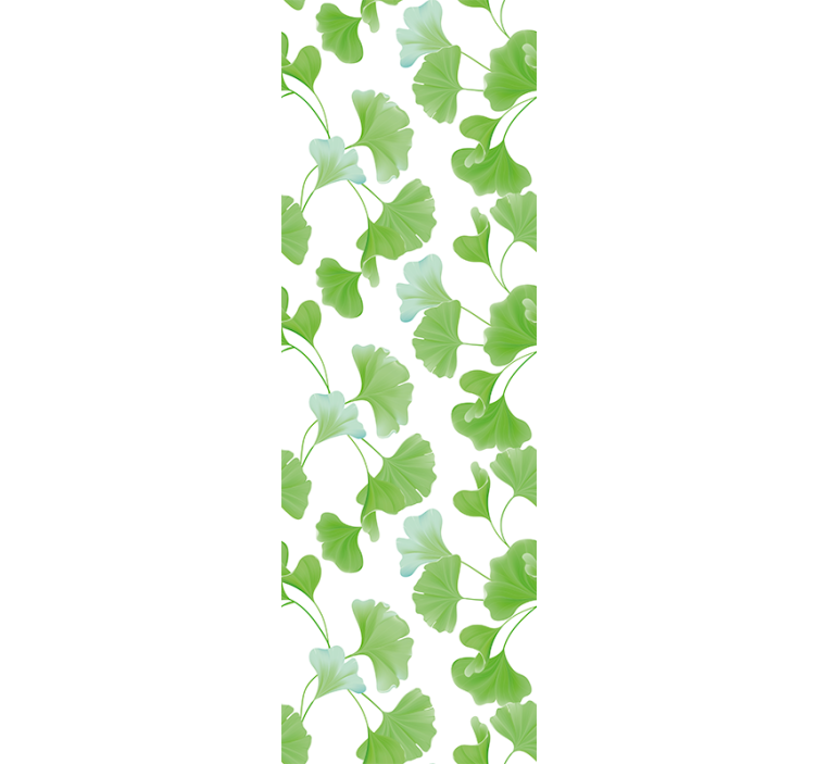 Blind office ginkgo green leaves - TenStickers