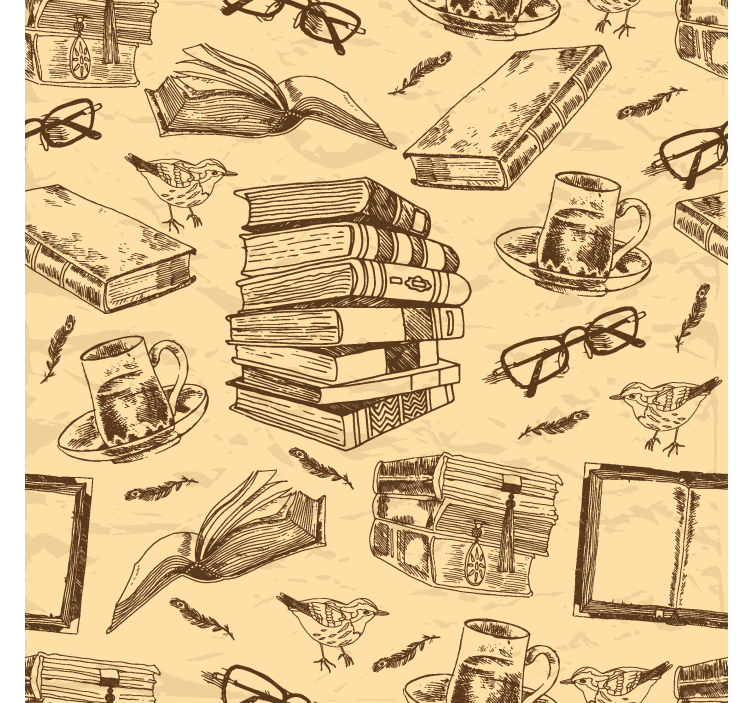 Blind office vintage library - TenStickers
