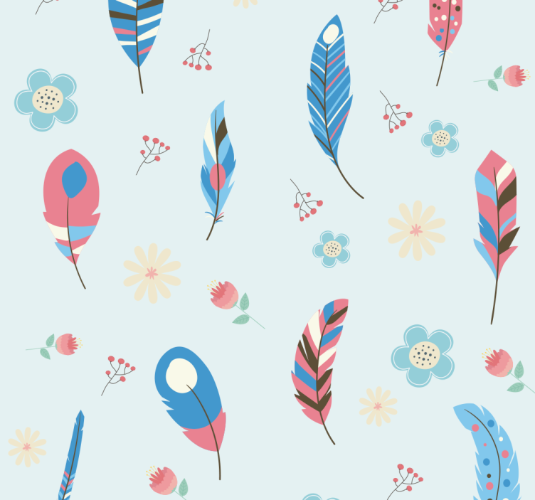 Blind teens bohemian feather design - TenStickers