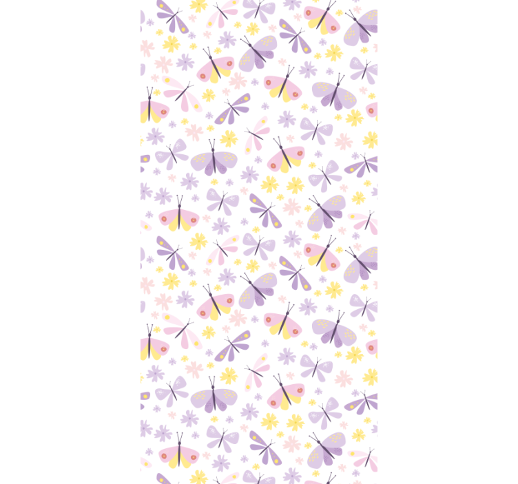 Blind teens purple painted butterfly pattern - TenStickers