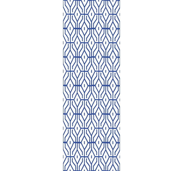 Blind teens eclectic decor blue lineal pattern - TenStickers