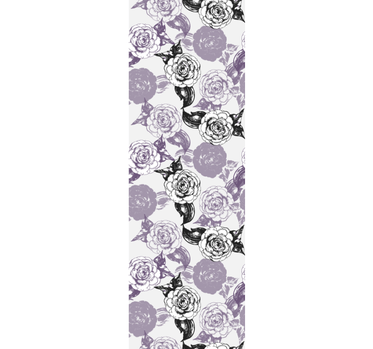 Blind teens purple and black flower pattern - TenStickers
