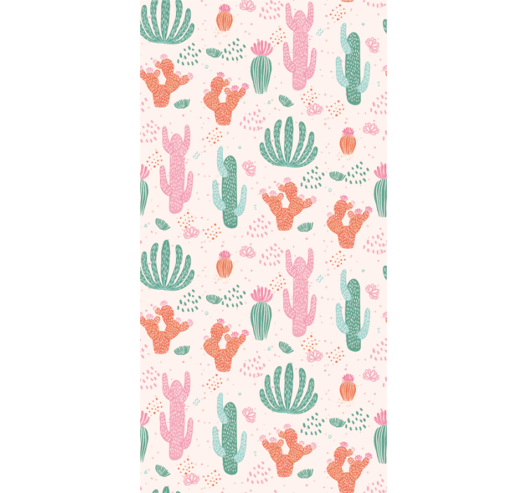 Blind teens retro colored cactus design - TenStickers