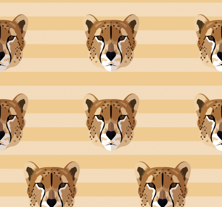 Blind teens leopard head design - TenStickers