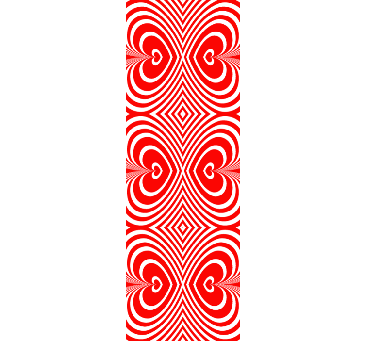 Modern blind with mesmerizing heart patterns - TenStickers