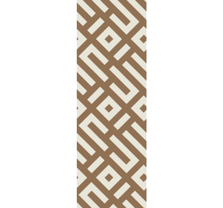Modern blind in earthy geometric design - TenStickers