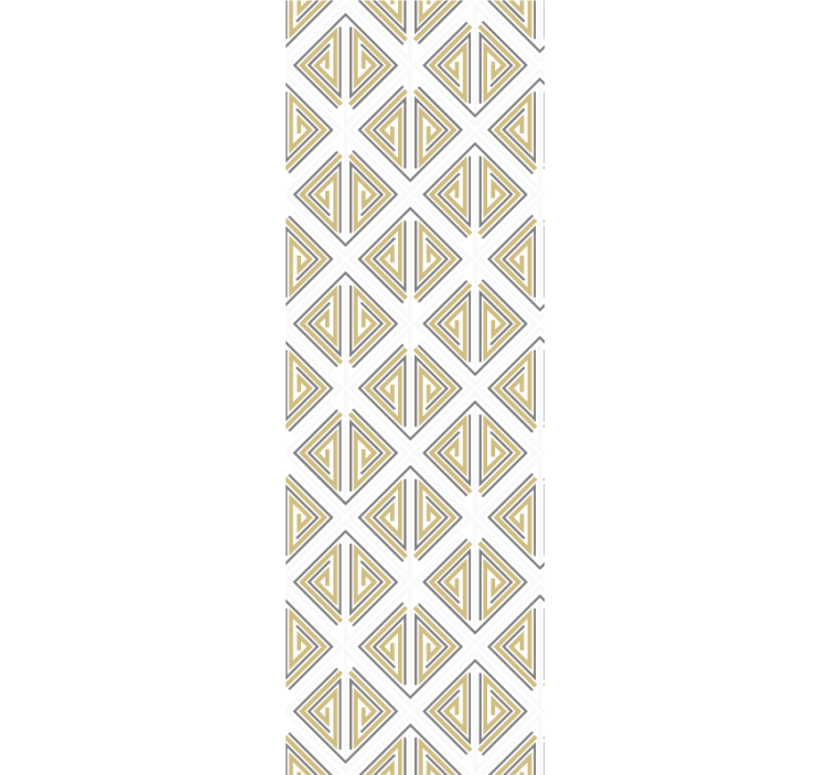 Modern blind in grey with gold and beige lines - TenStickers