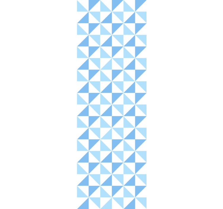 Modern blind light blue triangle shades pattern - TenStickers