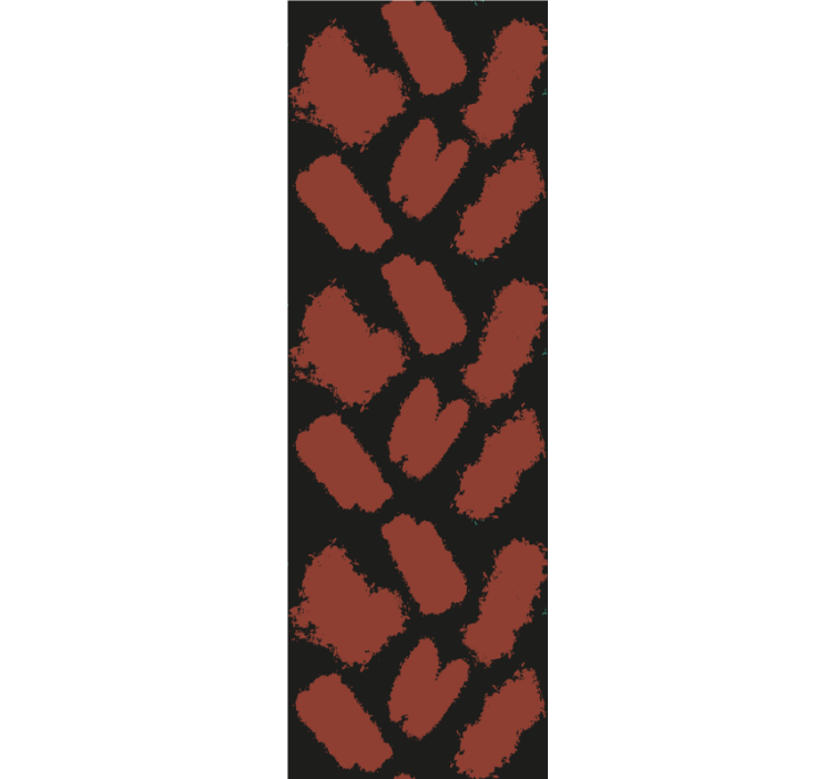 Modern blind black and red paint splash design - TenStickers