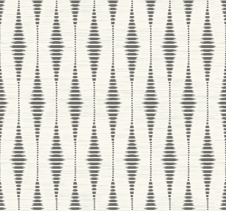 Blind grey rabaul ikat in grey and beige - TenStickers