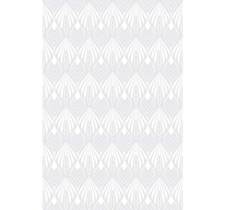 Blind grey white and grey leaves pattern - TenStickers