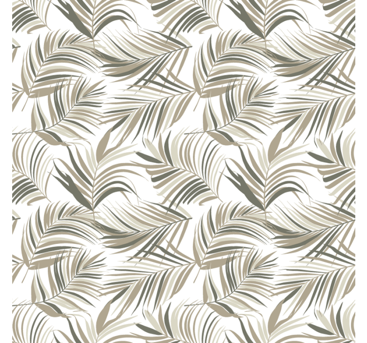 Blind grey elegant leaf patterns - TenStickers